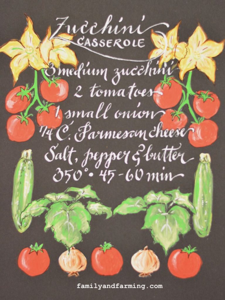 Illustrated Zucchini Casserole