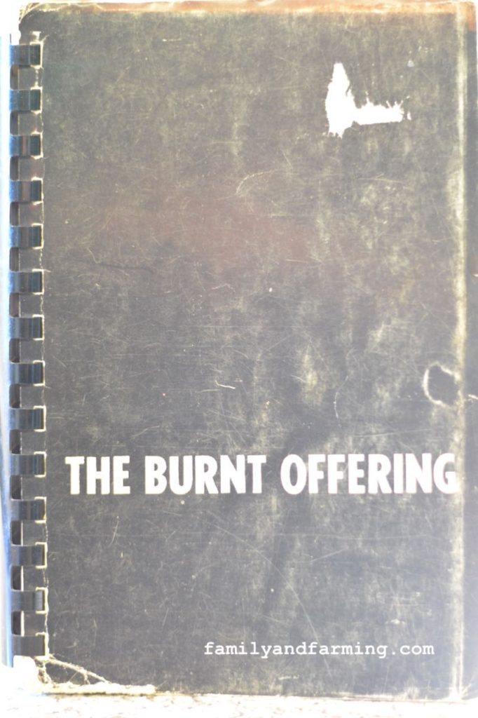 Burnt Offerings cookbook photo