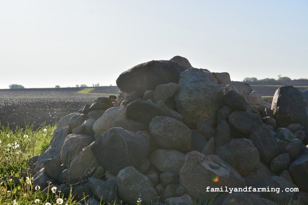 A Large Pile of Field Rocks