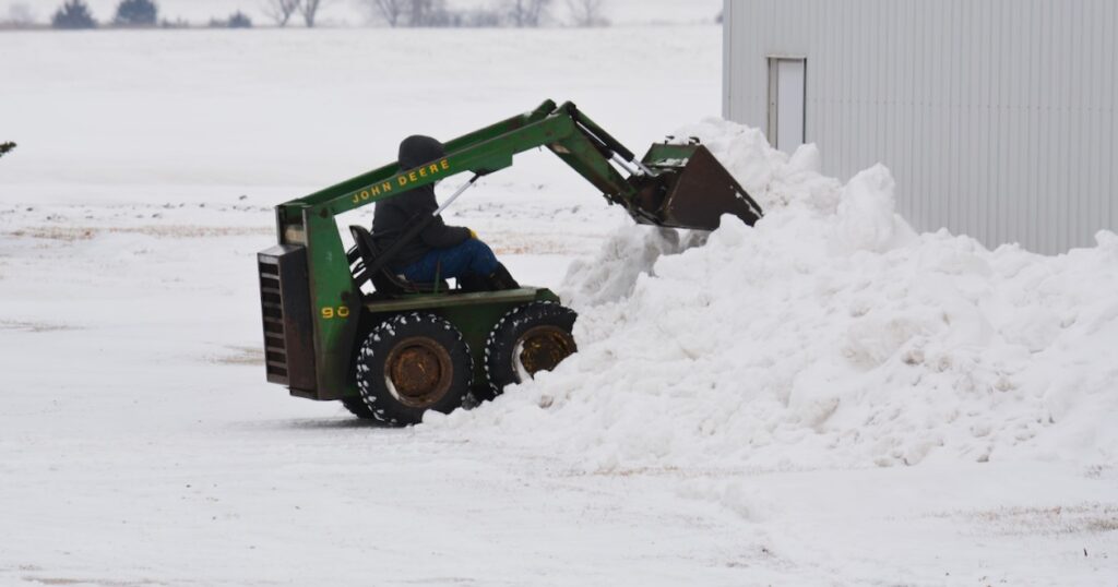 Moving Snow on an Iowa Farm