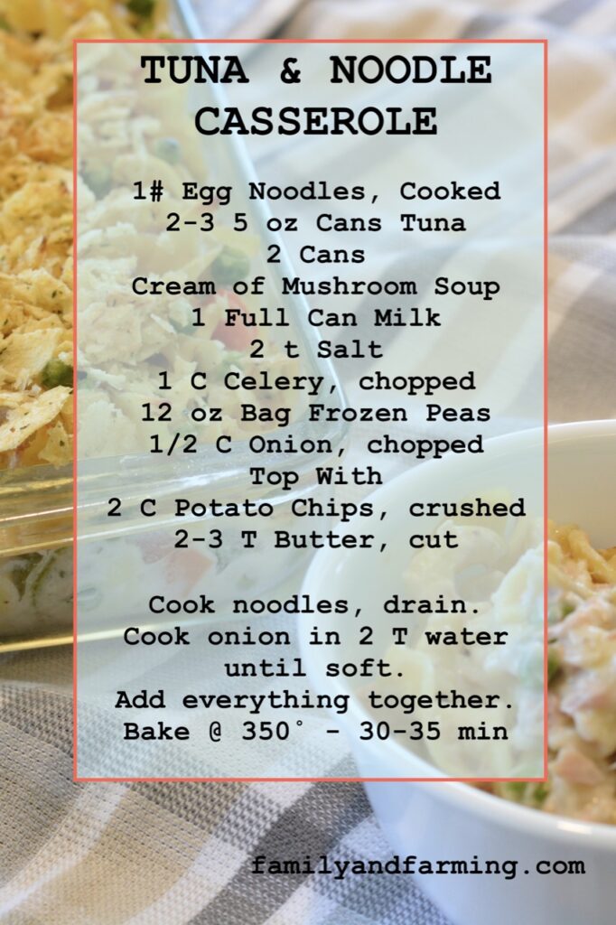 Tuna and Noodle Casserole Recipe
