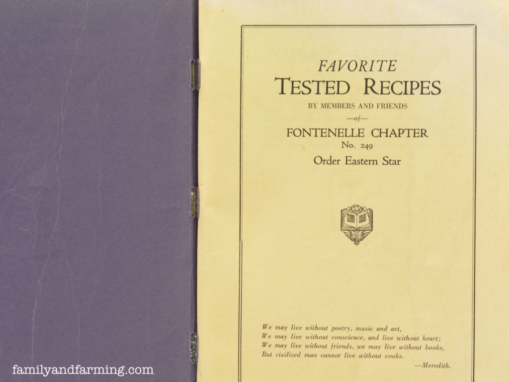 1927 Cookbook